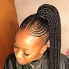 Cornrow ponytail